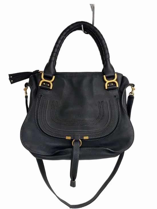 Chloe Handbags - Chloe Black Leather Women's Satchel Handbag with Gold Hardware